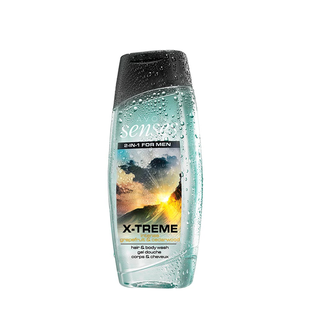 Gel de duș 2 în 1 pentru păr și corp Xtreme, 250ml