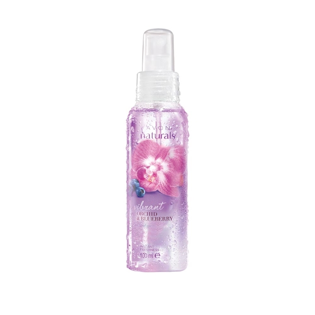 Spray parfumat pentru corp cu orhidee și coacăze