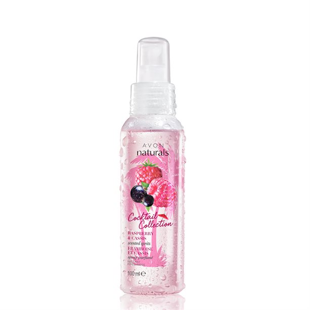 Spray De Corp Naturals Cocktails Cu Zmeura Si Coacaze, 100ml