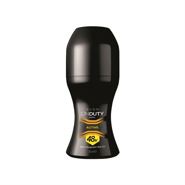 Deodorant antiperspirant cu bilă On Duty Active pentru El Avon imagine noua 2022 scoalamachiaj.ro