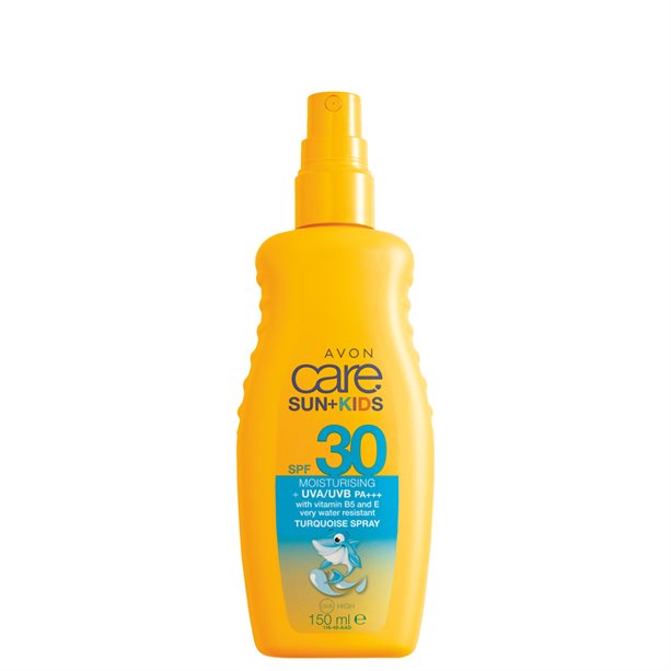 Spray turcoaz pentru protectie solara Avon Sun SPF 30