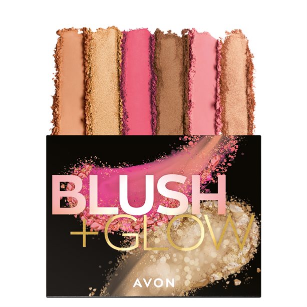 Paletă de farduri Blush & Glow Avon imagine noua 2022 scoalamachiaj.ro