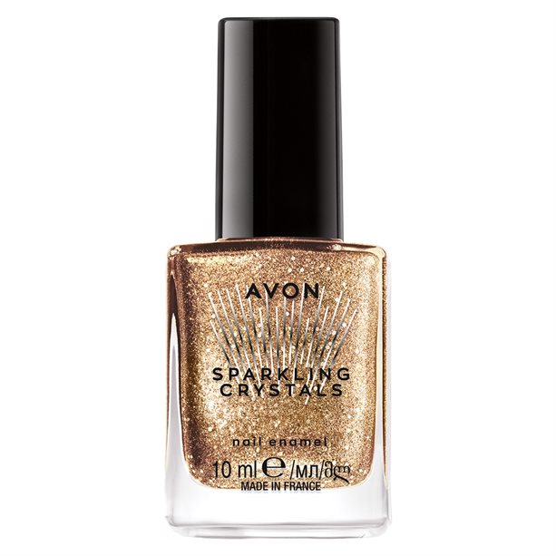 Lac de unghii Sparkling Crystals – Festive Silver Avon imagine noua 2022 scoalamachiaj.ro