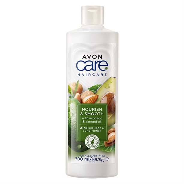 Avon - 2 în 1 șampon și balsam cu avocado și ulei de migdale