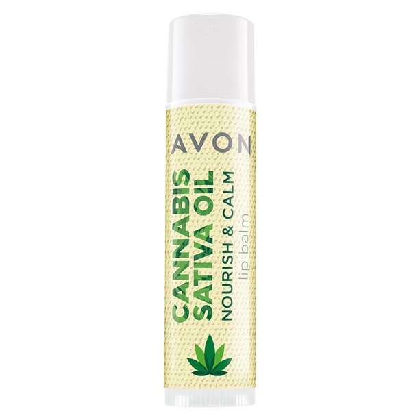 Balsam de buze cu ulei de Cannabis Sativa Avon imagine noua