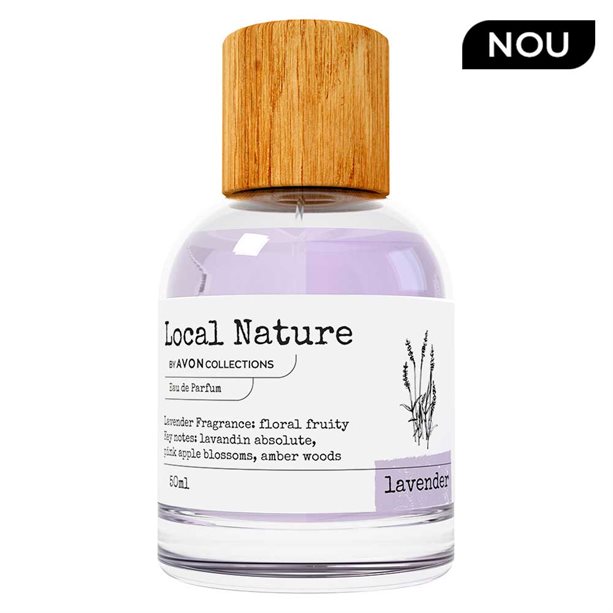 Apă de parfum Local Nature – Lavandă Avon imagine noua 2022 scoalamachiaj.ro