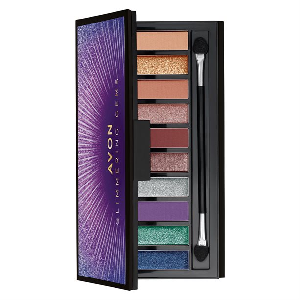 Paletă de farduri Glimmering Gems Avon imagine noua 2022 scoalamachiaj.ro