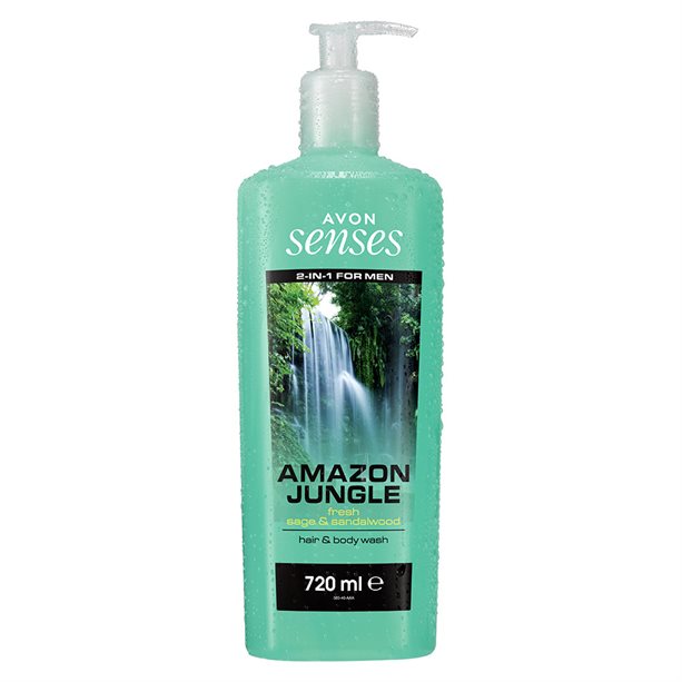 Gel de duș 2 în 1 pentru păr și corp Amazon Jungle Avon imagine noua 2022