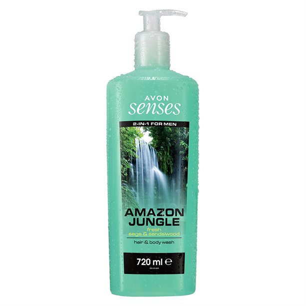 Gel de duș 2 în 1 pentru păr și corp Amazon Jungle