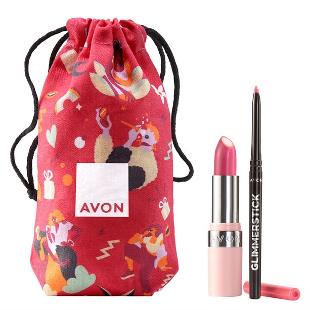 Avon Set cadou iconic pink hydramatic