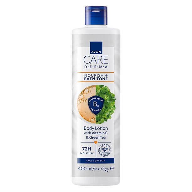Loțiune de corp pentru hrănirea și uniformizare cu Vitamina C și ceai verde