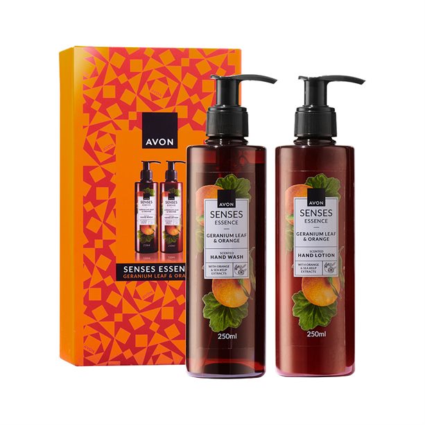Set cadou Senses Essence Geranium Leaf & Orange