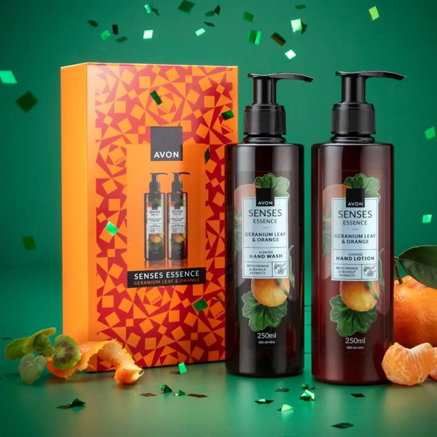 Set cadou Senses Essence Geranium Leaf & Orange