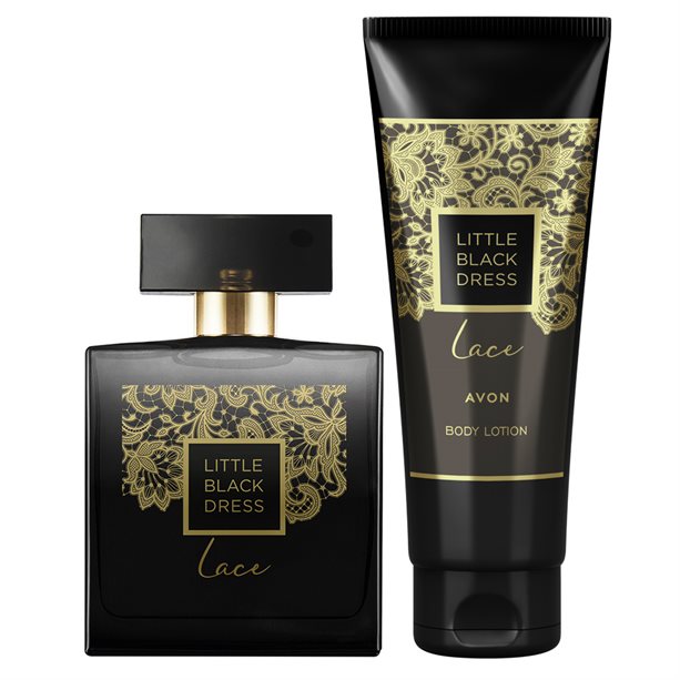 Set Little Black Dress Lace