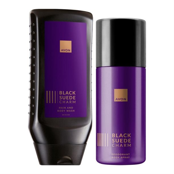 Duo Black Suede Charm