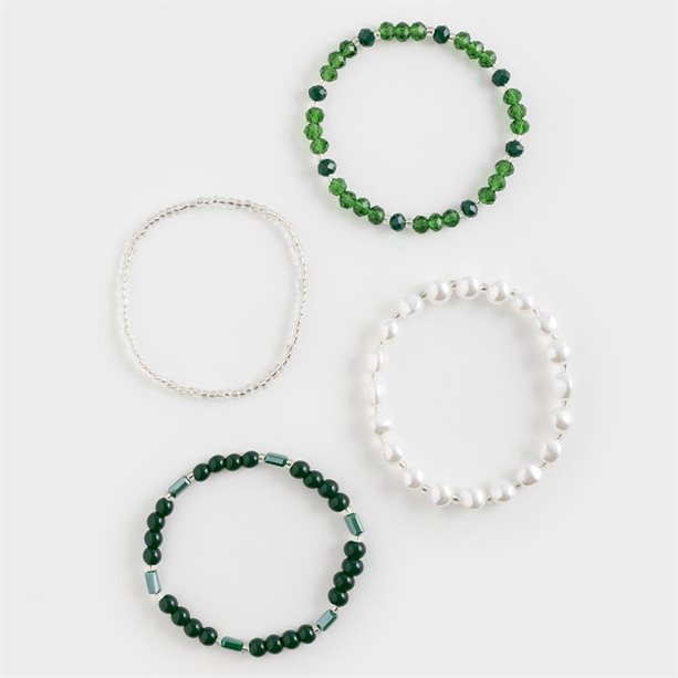 Set 4 Brățări Rhea   - Verde