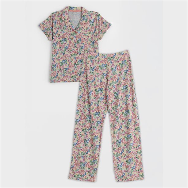 Pijama scurtă Playful Print - L