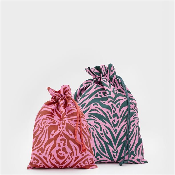 Set de 2 săculeți cu Animal Print