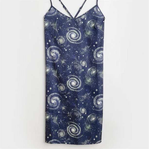 Cămașă de noapte satinată Celestial - S