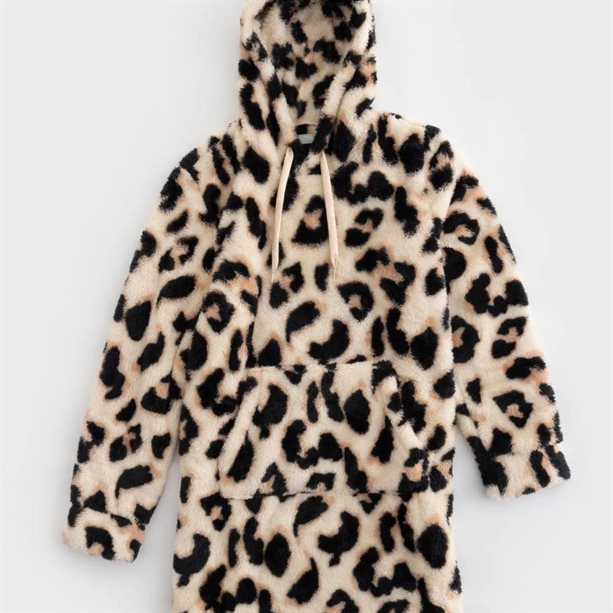 Rochie de casă oversized cu animal print - L