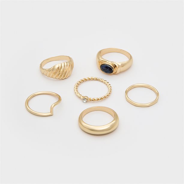 Set de 6 inele Phoebe