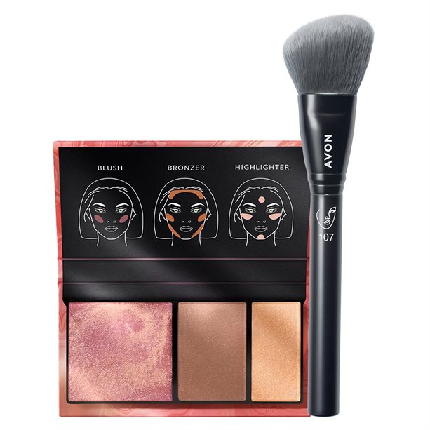 Set Blush Brush Golden