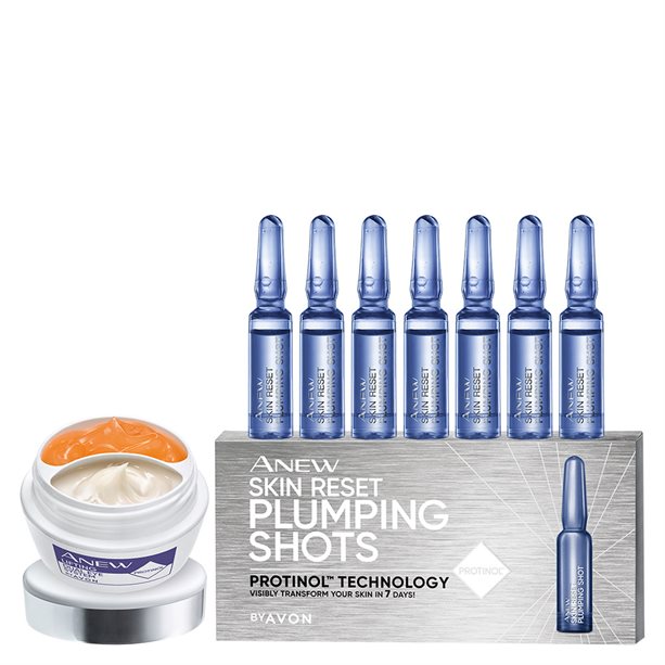 Set cremă pentru lifting și fiole Anew Avon imagine noua 2022 scoalamachiaj.ro